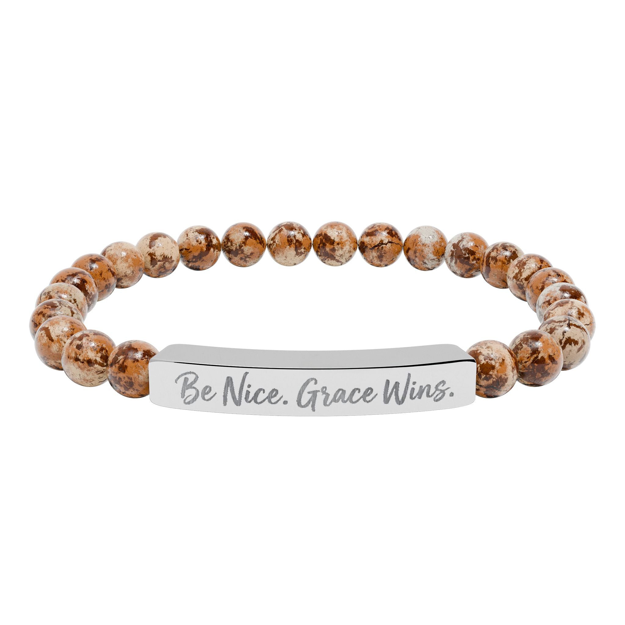 Be Nice Stone Bracelet Picture Jasper flat product image