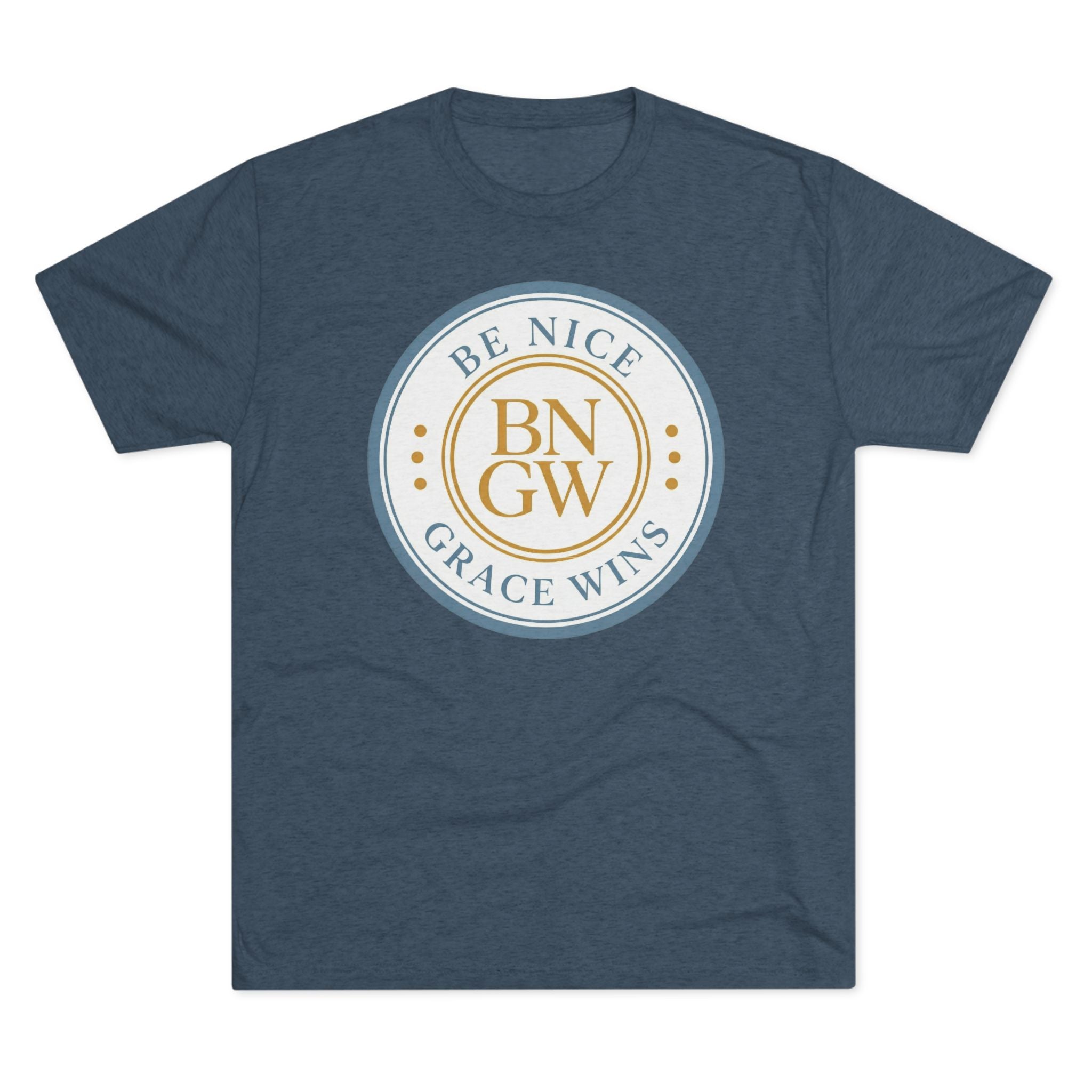 Tri-Blend Tee in Vintage Navy, front view