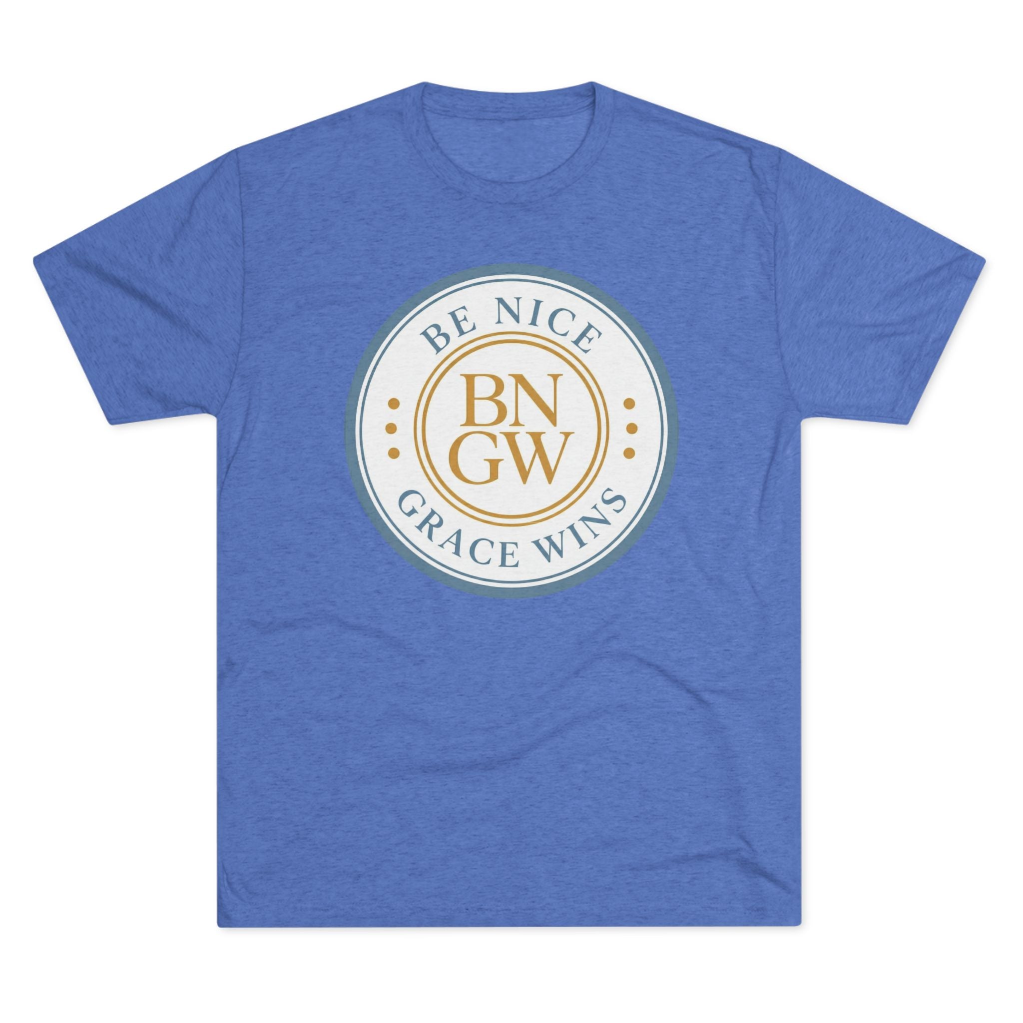 Tri-Blend Tee in Royal Blue, front view