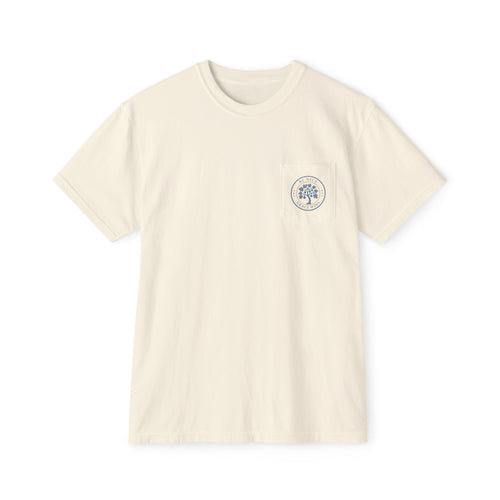 Fig Tree Pocket Tee in Ivory, front view