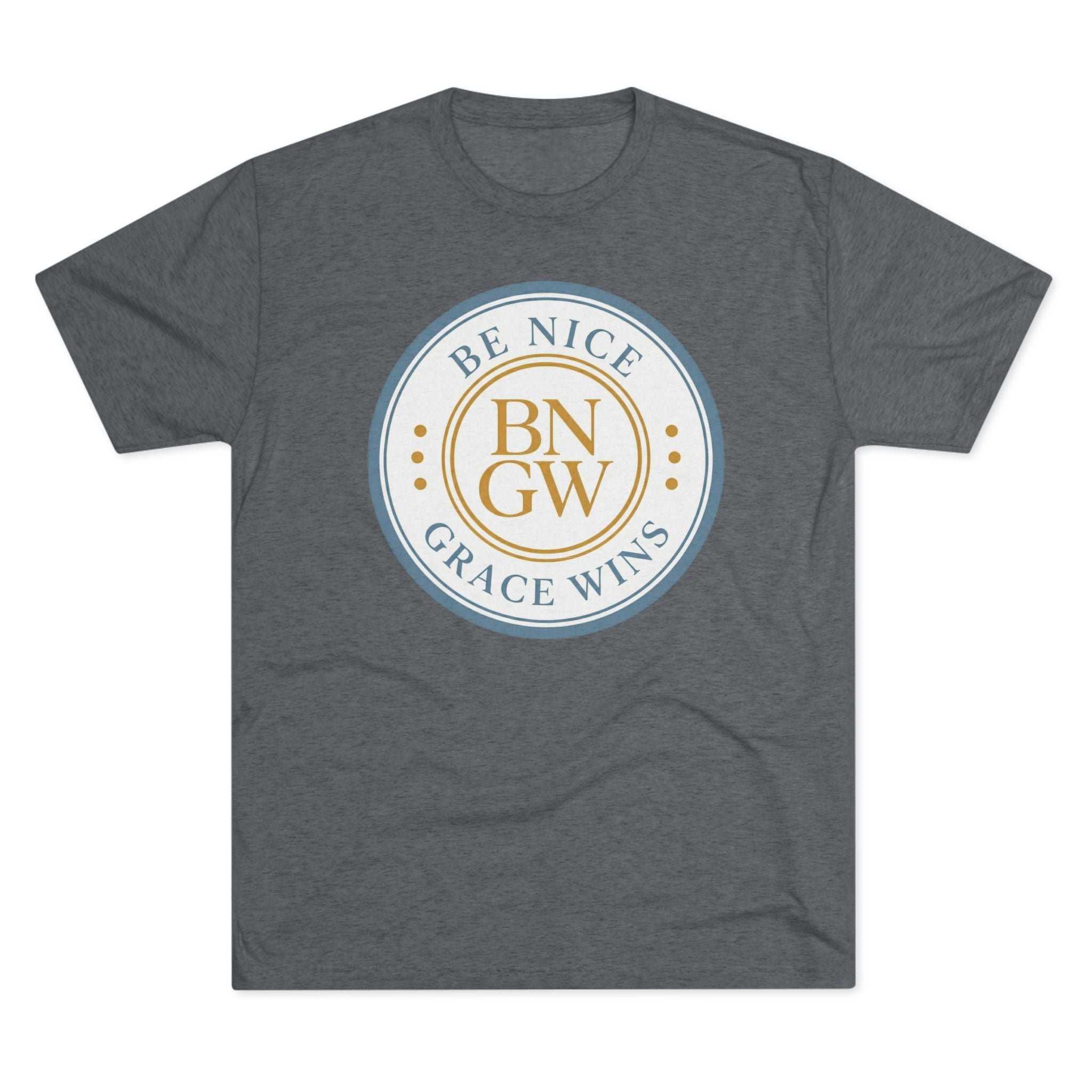 Tri-Blend Tee in Charcoal, front view