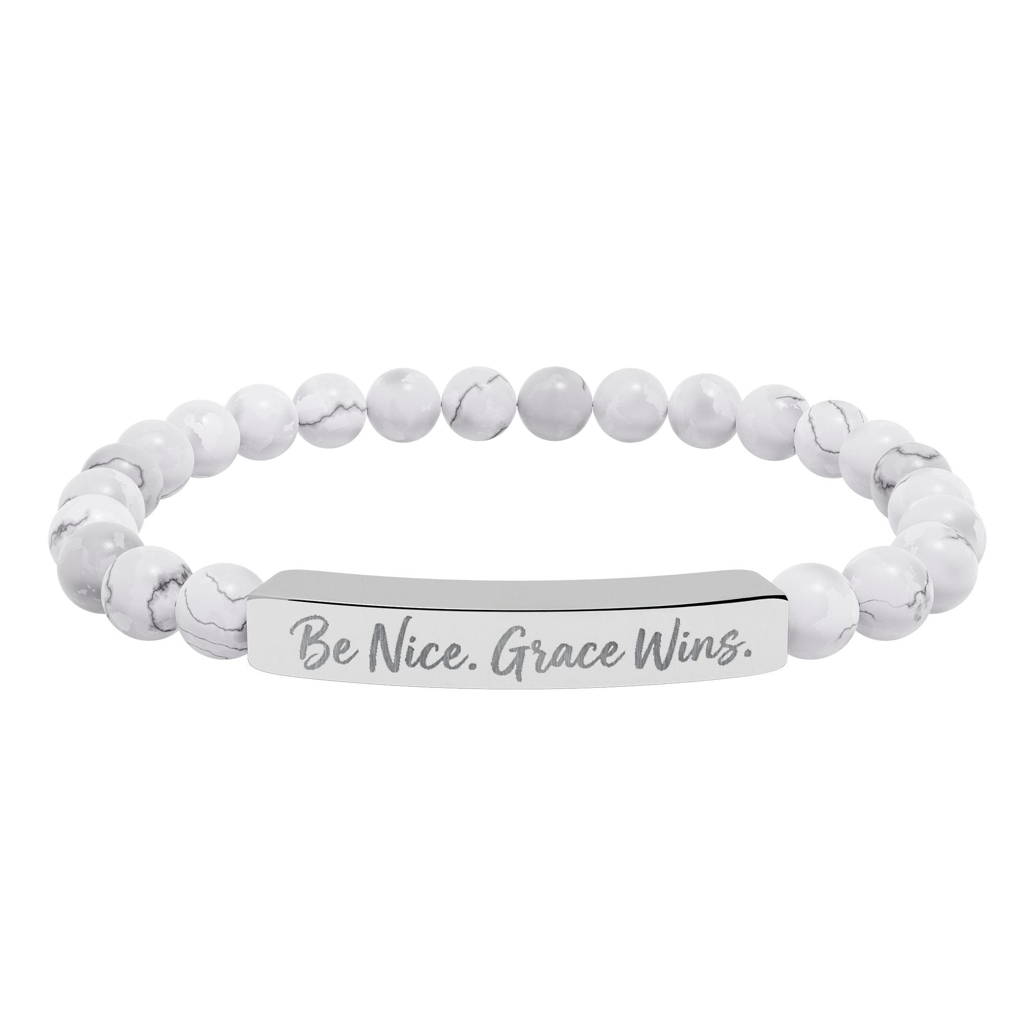 Be Nice Stone Bracelet Howlite flat product image