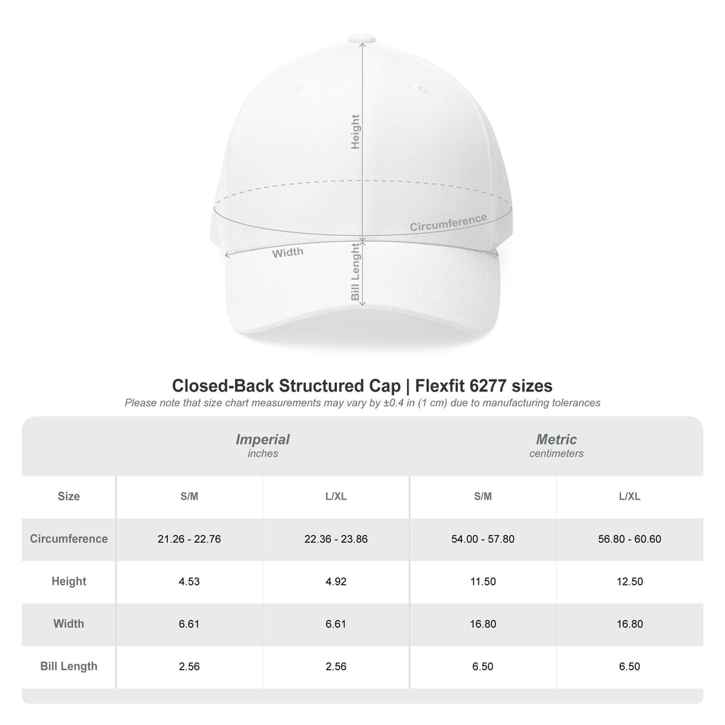 Be Nice Grace Wins Structured Cap size chart