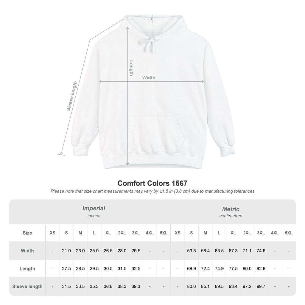 Be Nice Grace Wins Hoodie size chart