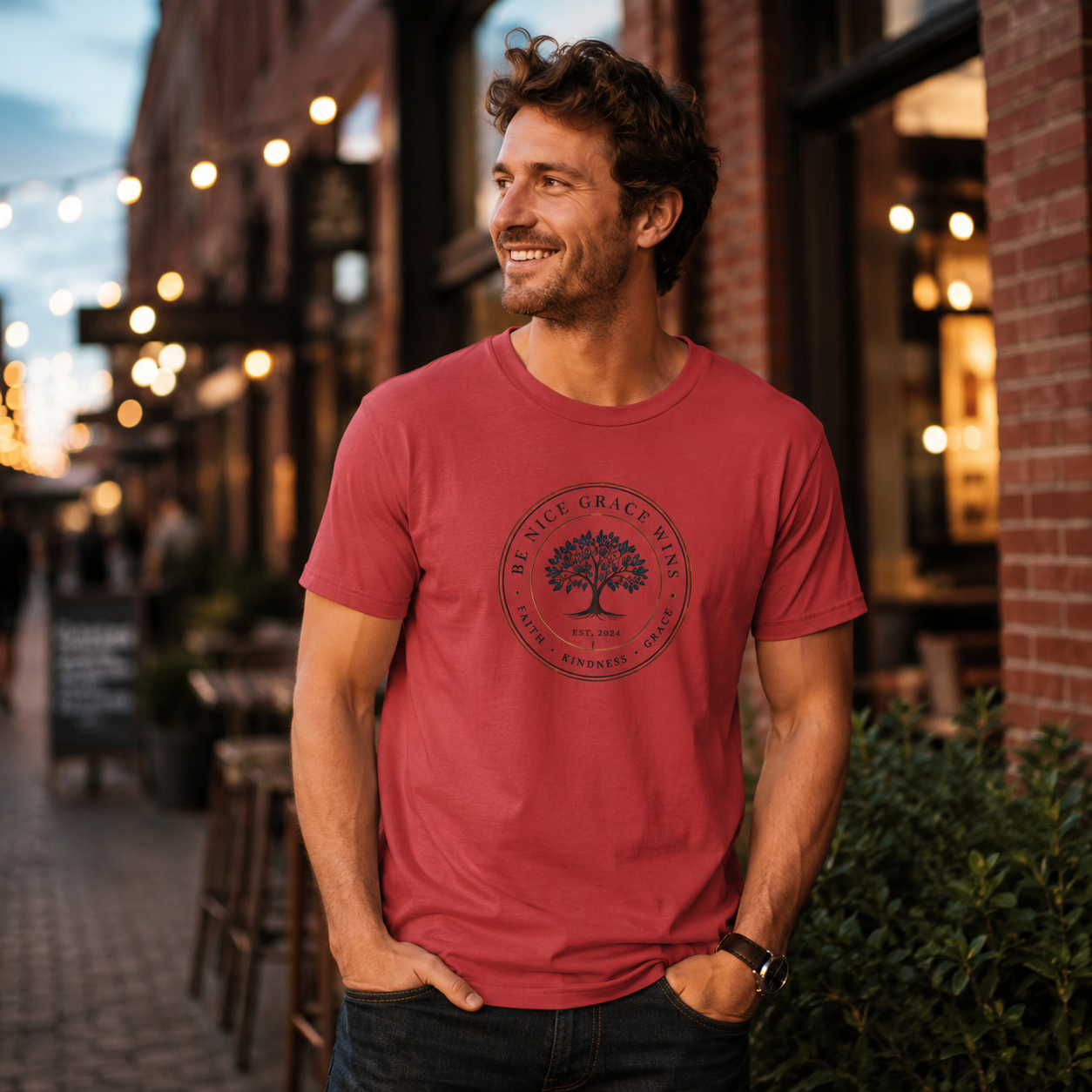 Faith Kindness Grace Performance Tee